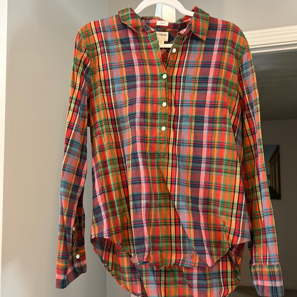 Plaid button down
